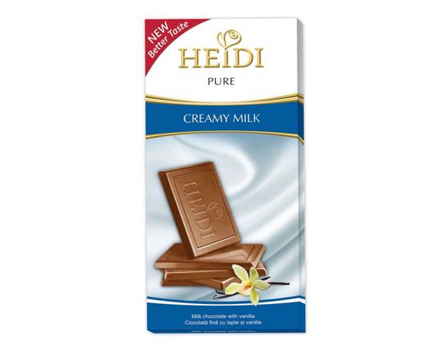 Tableta Chocolate Heidi Pure de Leche 80 Grs